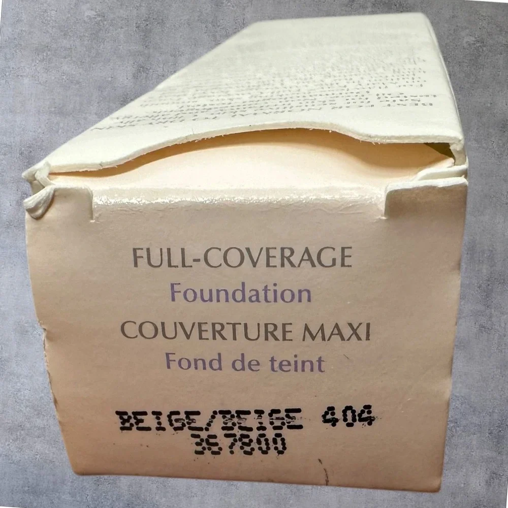Mary Kay Full Coverage Foundation Beige 404 367800 1oz New Box - Gray Cap